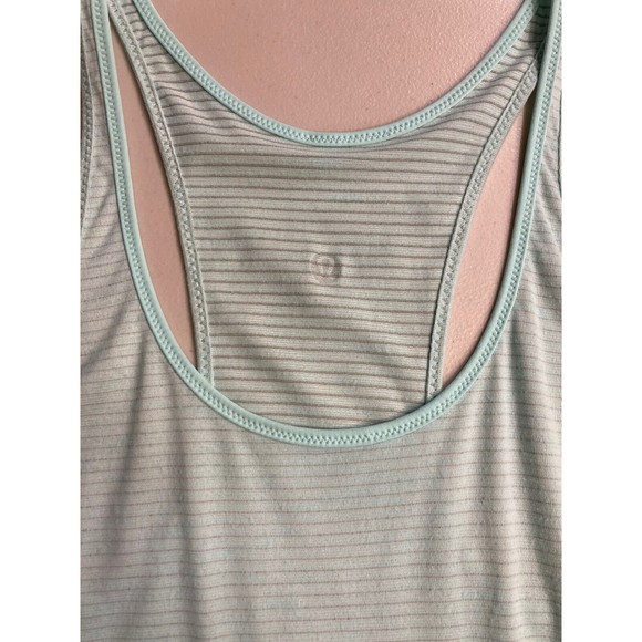 Lululemon Womens Light Blue Muscle Tank Unisize (PTP: 14.5", Length: 26.5) - Picture 3 of 9